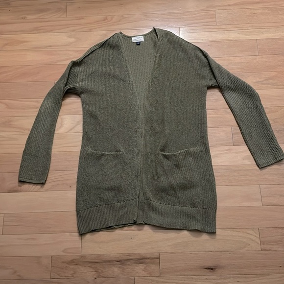 Universal Thread | Moss Green | Open Front | Medium Knit  Cardigan | size M - Picture 2 of 5